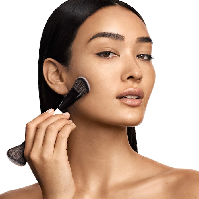Brocha de doble punta para base de maquillaje y rostro F4