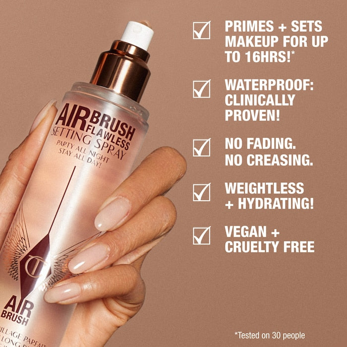 Spray fijador hidratante e impermeable
